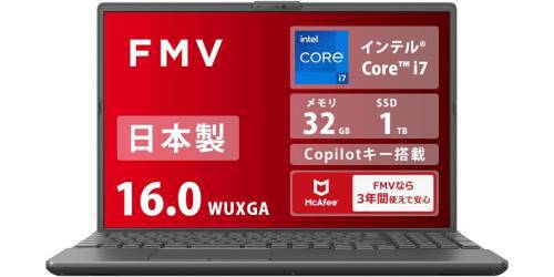 21万円台】Core i7&32GBメモリに1TBSSD搭載。FMV「Note A WA3-K3」が