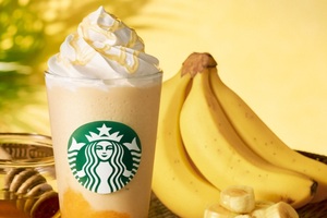 スタバ新作フラペは「じゅわっとバナナ×とろけるハニー」 ご褒美感たっぷり