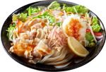 うまそ！「豚しゃぶサラダうどん」シャキシャキ薬味×ポン酢で進みそう