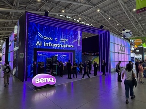 COMPUTEXのBenQブースでサッカーに挑戦！ AIドローンから液冷システムまであってなんだか楽しいぞ