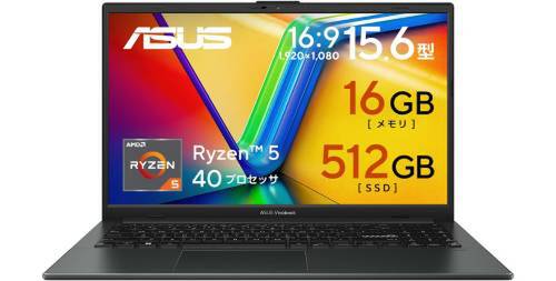 9万円以下で16GBメモリ搭載。Amazon限定のASUS「Vivobook Go 15」