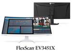 EIZO新型「FlexScan EV3451X」登場、7年保証付き34.1型UWQHD曲面モニター