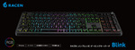 まるで無刻印キーボード？ 側面印字が光る「RACEN Blink」登場
