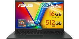 Amazon限定は8GB→16GB。ASUS「Vivobook Go 15」が8万円台