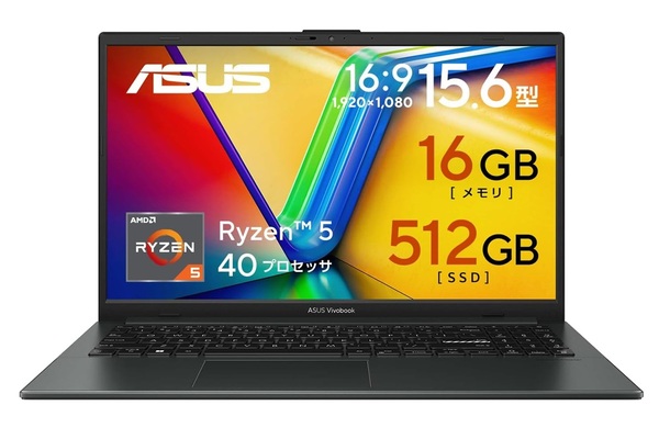 Ryzen 5＋16GBメモリで8万円台！ ASUSのノートPC「Vivobook Go 15」が