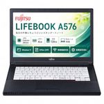【整備済み品】富士通 LIFEBOOK A576 15.6型 スタンダードノートPC Celeron 3855U メモリ4GB SSD128GB 無線機能対応 Windows11 Office2019 初期設定済み