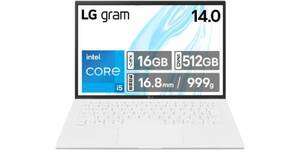 999gのLG「gram」が13万円台。14型・16GB・512GB搭載モデルが27％オフ
