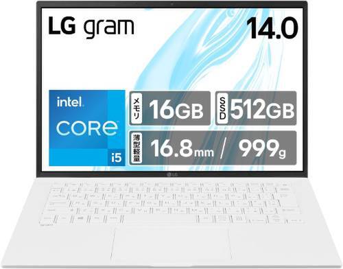 LG gram 13インチ i5 メモリ16G 容量512GB 999gのLG「gram」が13万円台。14型・16GB・512GB搭載モデルが27％オフ