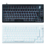 ゲーマーに嬉しい8kHz対応、ずっしり1.8kgの重量級ゲーミングキーボード！ ULTRA PLUS「UP-MKGA75MTLC-RT」