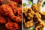 どっちもケンタ！レッドホット＆グリーンホット辛いの2種がくる、やったー！