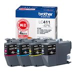 【ブラザー純正】 ブラザー工業(Brother Industries) インクカートリッジ4色パック(エコパッケージ) LC411-4PK-E 対応型番:DCP-J926N、MFC-J904N、MFC-J739DN、MFC-J939DN 他