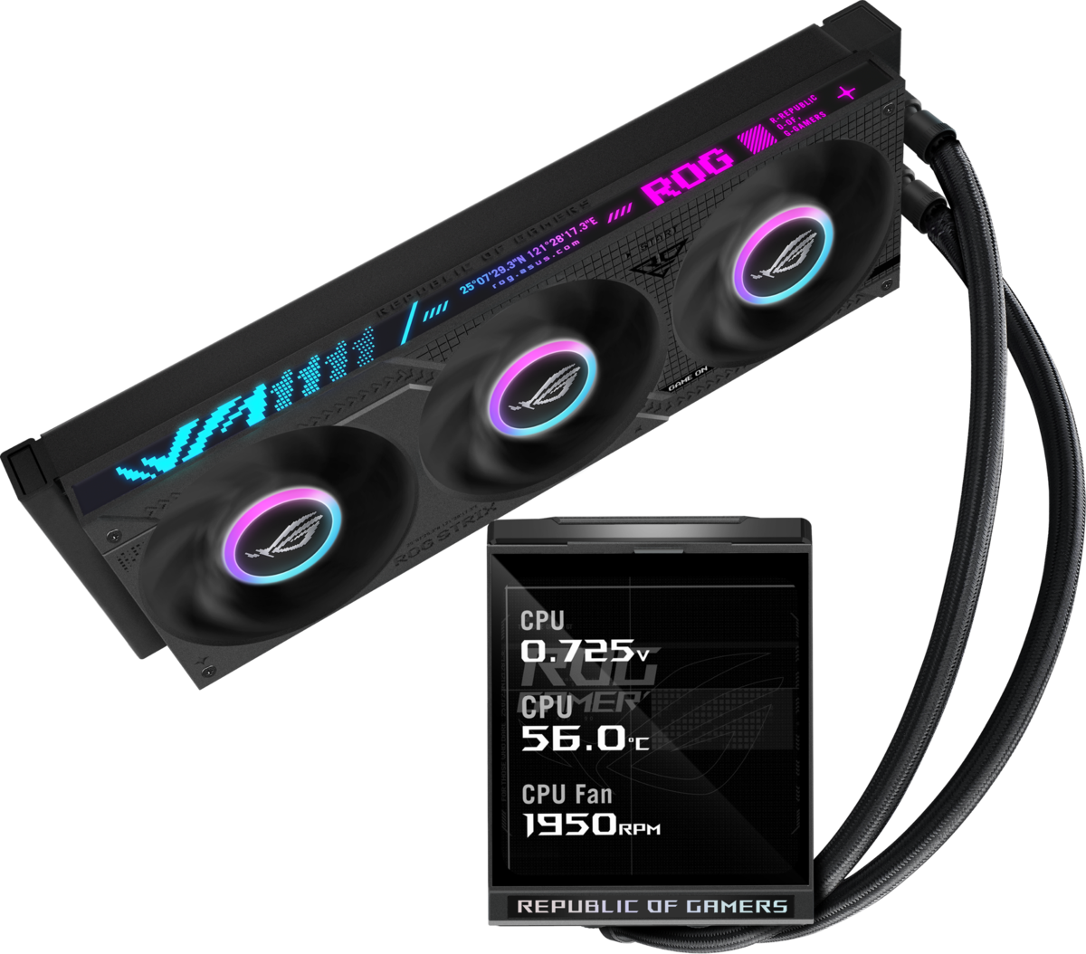ASCII.jp：ASUS、5.08インチLCD搭載の360mm水冷CPUクーラー「ROG STRIX
