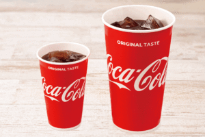 でかっ！約3杯分の「でっかいドリンク」登場！セットは+100円でサイズアップ