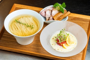 冷やし煮干しそば＆ポタージュつけ汁で二度美味しい！東京･芦花公園「成城青果」で極上創作麺が登場 