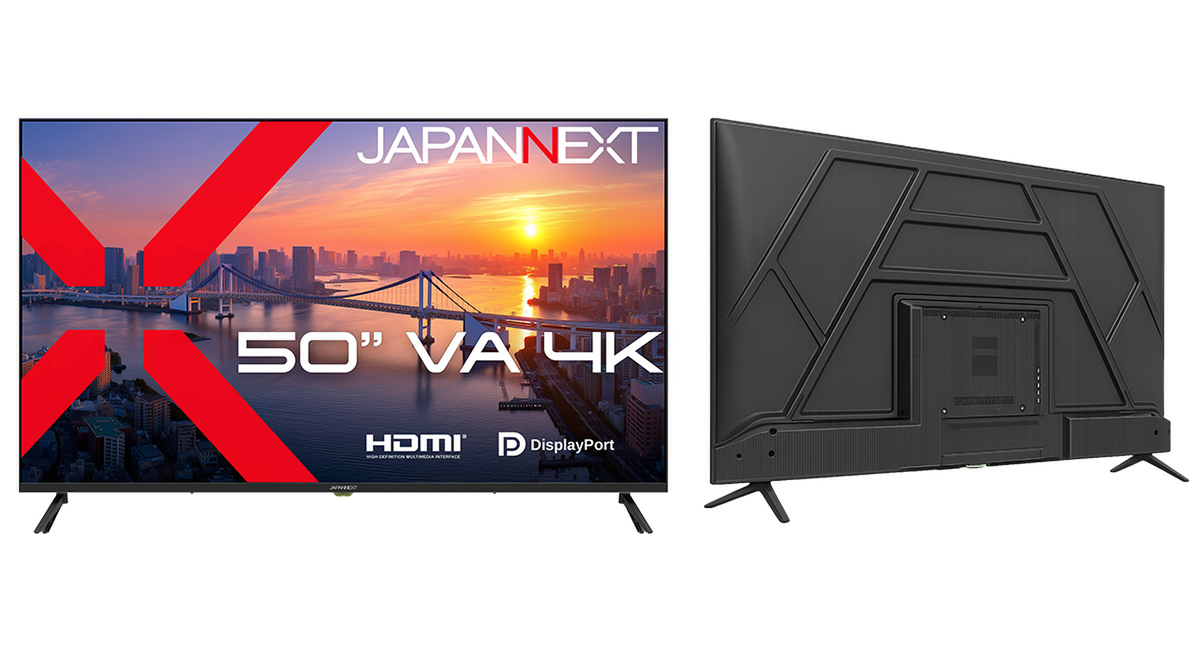 ASCII.jp：50インチ4Kモニターが5万円台！ JAPANNEXT「JN-V50U」を7月