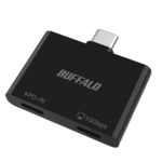 充電中でもデータ転送・映像出力OK　バッファロー、USB Type-Cハブを8月発売