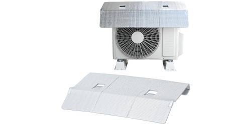 最新エアコン室外機カバーが特価1,555円！ 通風口装備＆強力磁石で設置