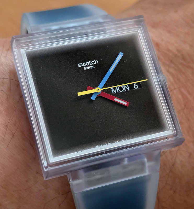 もし初代Swatchが四角だったら？」そんなifを楽しめるアナログ腕時計を