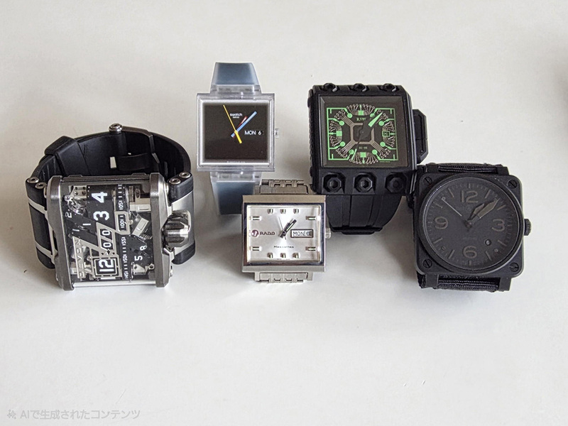 もし初代Swatchが四角だったら？」そんなifを楽しめるアナログ腕時計を