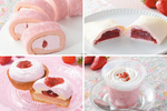 おいしそ！ローソン、夏いちごスイーツ4品　もち食感ロールやぷるジュレが登場