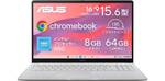 15.6型の大画面を5万円台で。「ASUS Chromebook CX15」がタイムセール中