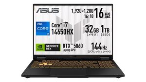 RTX 5060・32GBメモリー・1TB SSD搭載の16型ゲーミングノート、タイムセールで26万9800円【Amazon限定版】