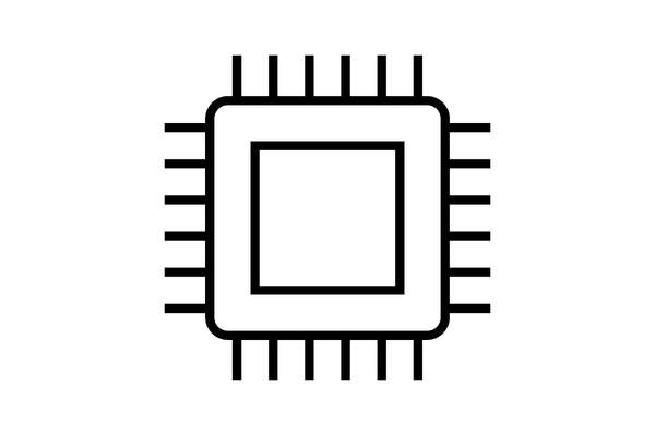 コンピューターのチップのイラスト