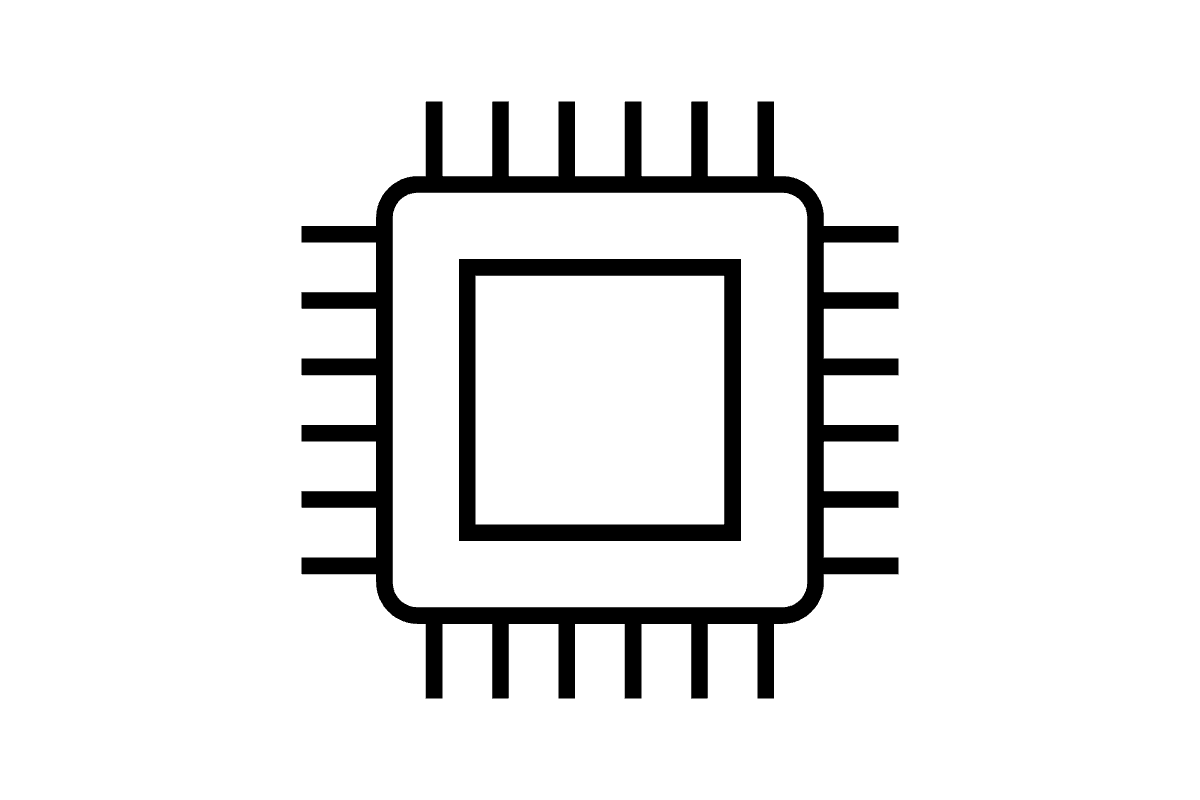 コンピューターのチップのイラスト