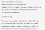 OpenAI、アップル訴訟に反論　弁護士の誤送信メールも公開