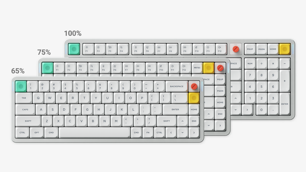 ASCII.jp：NuPhy「Air65 V3」「Air100 V3」発売 3モード接続対応の薄型