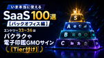 いま本当に使えるSaaS 100選【バックオフィス編】　エントリー33～36はバクラクや電子印鑑GMOサイン【Tier付け】