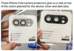 アップル、初の折りたたみiPhoneは2色展開か シルバーとダークブルー？