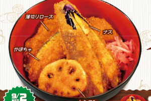 松のや「合い盛りタレかつ丼」登場！ ナス、かぼちゃ…野菜も“かつ”でおいしそ！