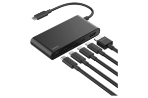 ノートPCのUSB-C不足、これ1台で解決！ 4K/60Hz出力もできるBelkinの5ポートハブ