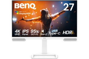 映像鑑賞が多いなら前面スピーカー装備の4Kディスプレー「BenQ EW2790U 27インチ」が買い！