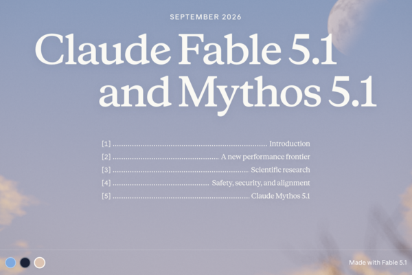 Anthropic「Fable 5.1」発表　コーディング性能でGPT-5.6 Sol超え　キャッシュ料金は75％値下げ
