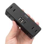 AC6口とUSB 3ポートで最大9台に給電、サンワサプライが直挿し電源タップ「700-TAP093BK」を発売