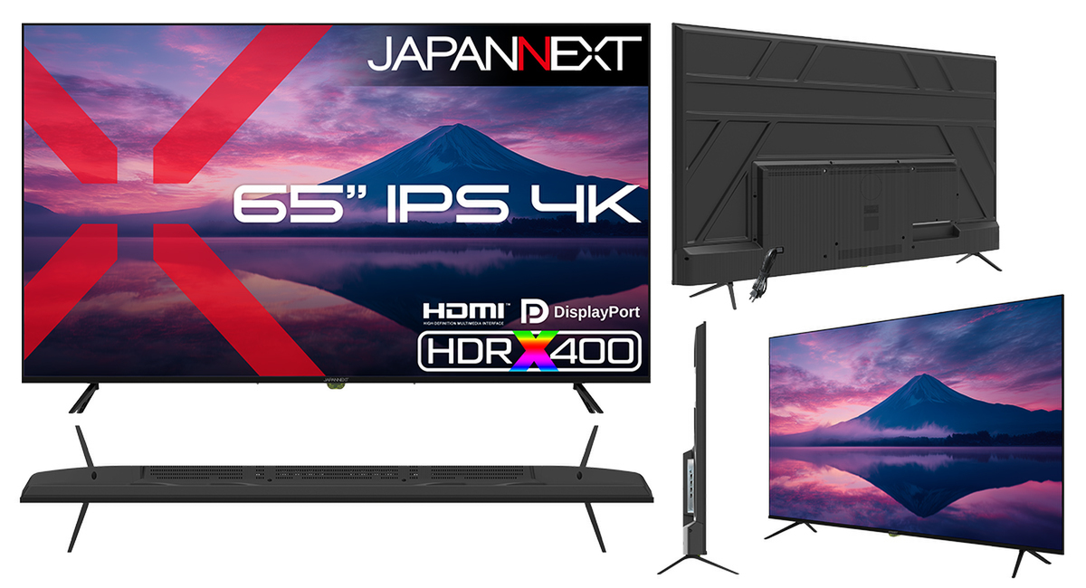 ASCII.jp：JAPANNEXT、65インチIPS搭載の大型4K液晶モニター「JN