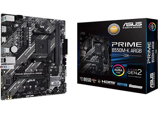 ASUS's MicroATX Motherboard "PRIME B550M-K ARGB-CSM" Launched, Boosting Connectivity and Expandability with B550