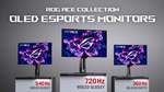 最大720HzのOLEDモニター登場へ！ ASUS ROG、56gマウスも国内展開