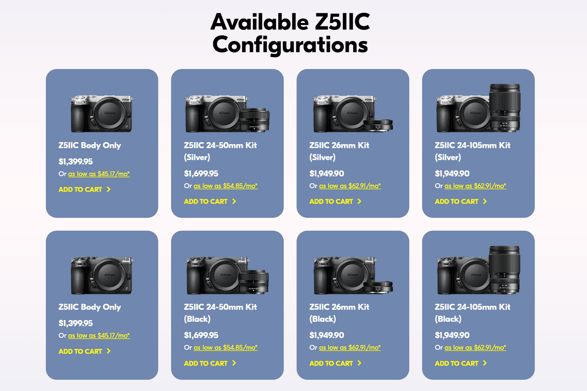 ニコンが「Z5IIC」発表