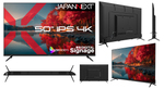 映画も仕事も50インチの大画面で！ JAPANNEXTの4K IPSモニターがAmazon限定で登場