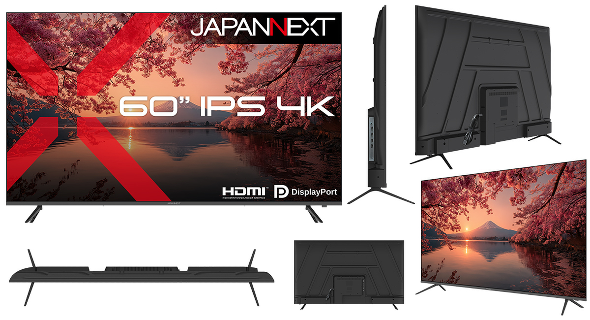 JAPANNEXT 大画面 スリムデザイン モニター ASCII.jp：JAPANNEXT、60インチIPS搭載の大型4K液晶モニター「JN