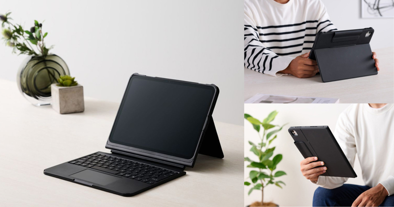 Elecom Releases iPad-Compatible Keyboard Case "TouchBook Smart" with Infinitely Adjustable Stand and Trackpad