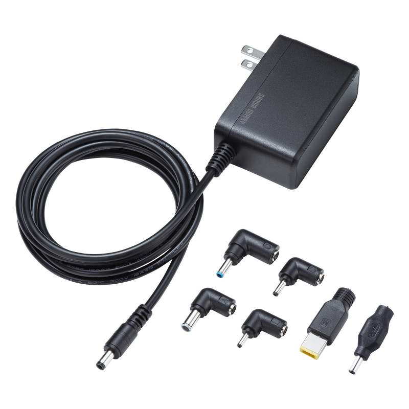 Sanwa Supply Launches 65W Laptop AC Adapter "ACA-DC116ML" with 6 Conversion Plugs