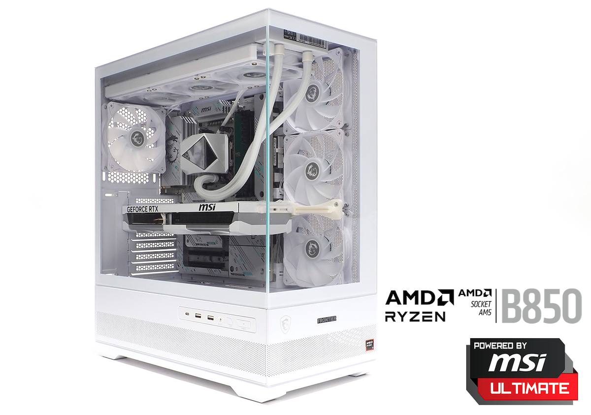 FRONTIERのMSIコラボゲーミングPC FRMFPB850W/C 外観