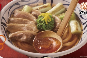 うまそ～！ はなまるに「鴨ねぎうどん」登場、鴨の脂がじわっと溶け込む