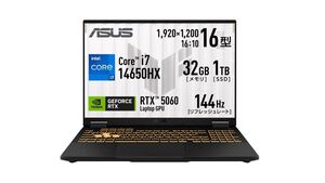 【5万円オフ】秋の新作も遊べる！  RTX 5060搭載のASUS製ゲーミングノート、タイムセールで29万9800円