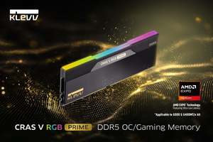 6000MT/s・CL26の低レイテンシ、KLEVVのDDR5メモリ「CRAS V RGB PRIME」