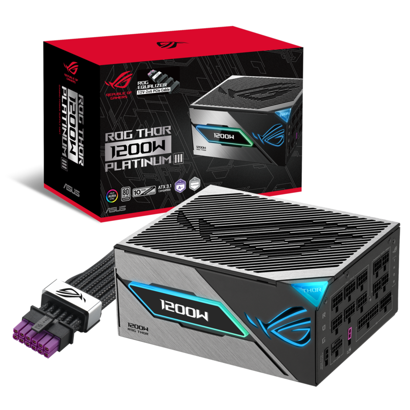 ASUS ROG Launches Five 1200W/1000W PSUs with New Cable, Prioritizing High-End GPU Power Delivery